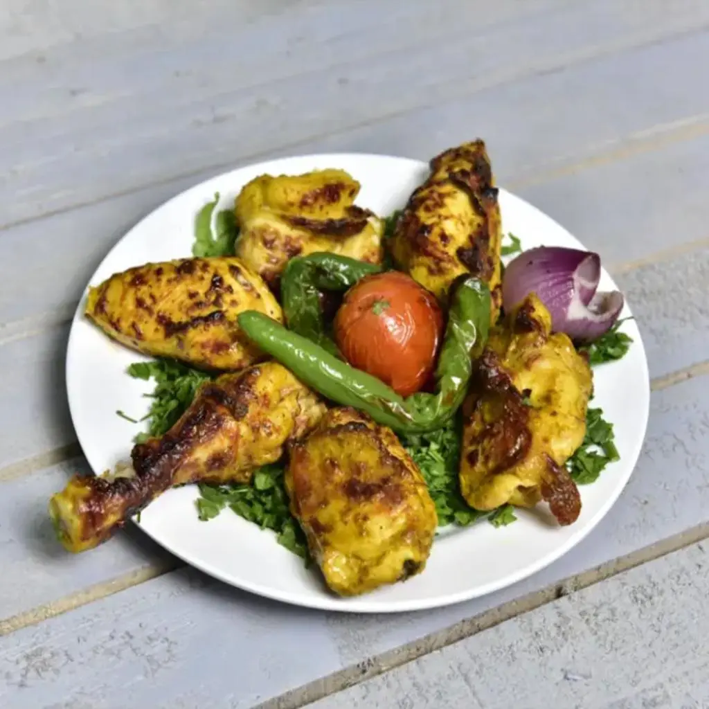 نص فرخة مشوية  تكا وجبة